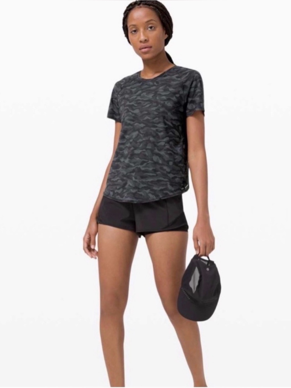 Lululemon Rise and Run Short Sleeve top Sequoia Camo Print